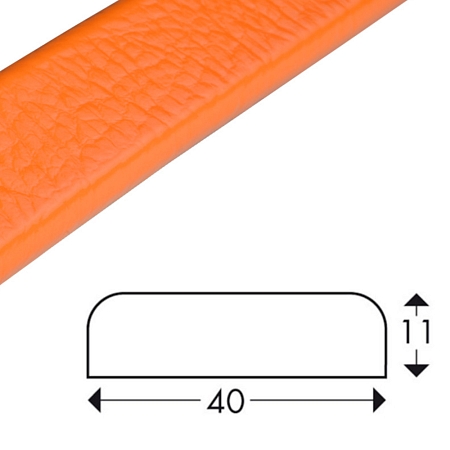 Ochranný profil 15, oranžová, 4 cm × 100 cm